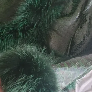 Gorgeous leather and fur jacket