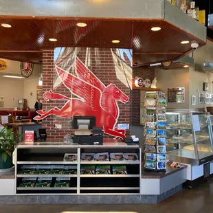 the inside of the store