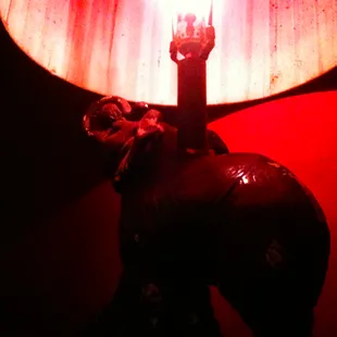 I just really liked this little elephant lamp that sat next to me all night.