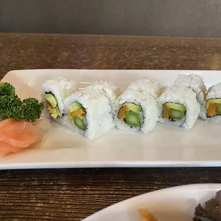 Vegetable sushi tasted like fish