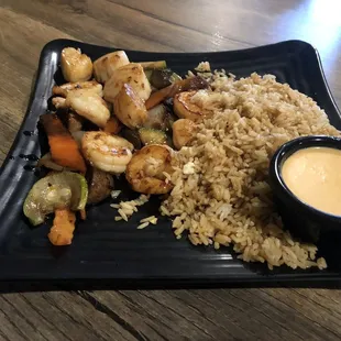 Shrimp &amp; scallops hibachi