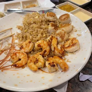 Shrimp &amp; scallop hibachi