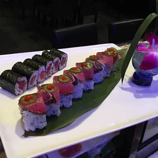 sashimi, sushi, sushi and sashimi, food