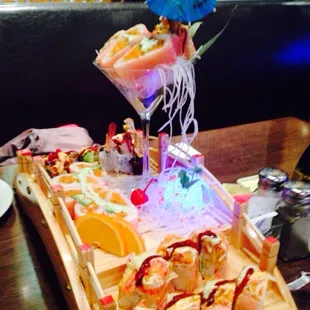 A sushi bridge!! Yum