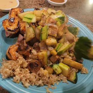 Chicken, Sirlon, Shrimp Fried Rice