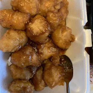 9. General Tso Chicken Dinner