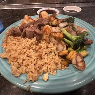 Filet and shrimp