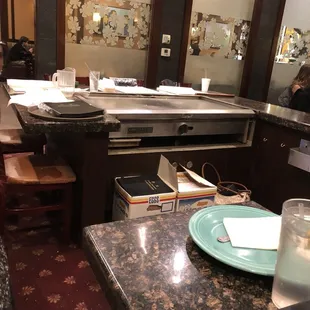 interior, sushi and sashimi