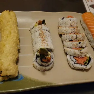 a variety of sushi
