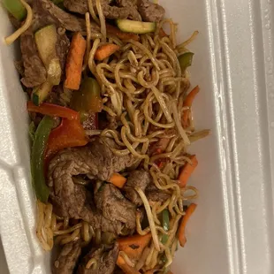 Beef yakisoba !! Amazing