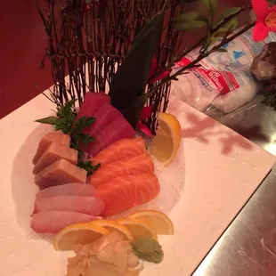 sashimi, sushi, sushi and sashimi, food
