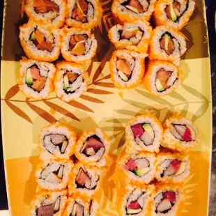 Alaskan roll, Ichiban roll and Kamikaze roll