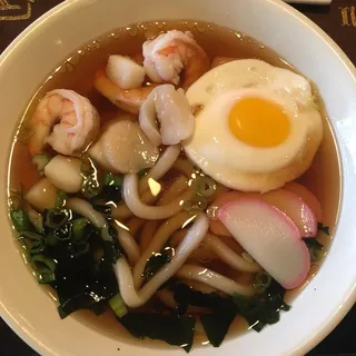 Seafood Udon Noodle Soup