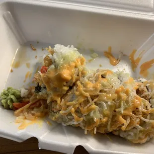 a closeup of the dish