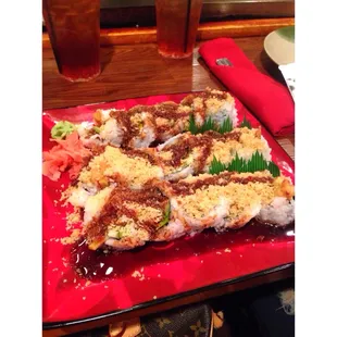 Tempura sushi (shrimp)