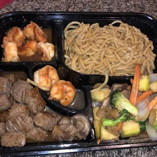 Steak and shrimp hibachi