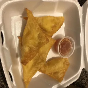 Crab Rangoon 10/10 do not recommend