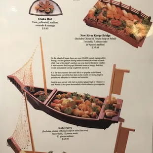 Sushi Specials, Boats and Bridge