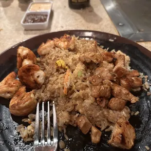 Shogun Hibachi Fried Rice, Chicken &amp; Shrimp