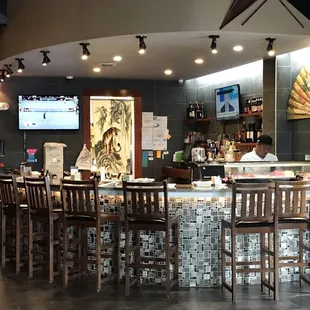 the interior of the restaurant