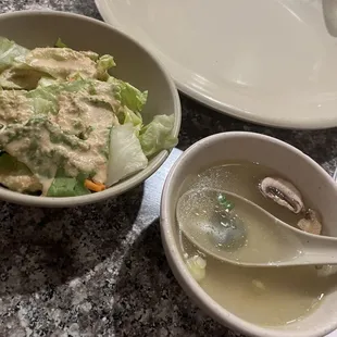 Miso Soup with salad