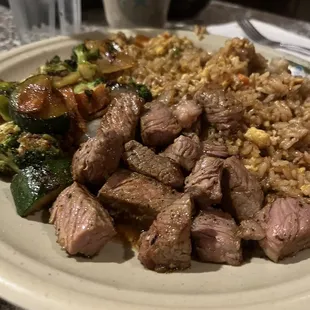 Hibachi Lunch- Ribeye with Fried Rice