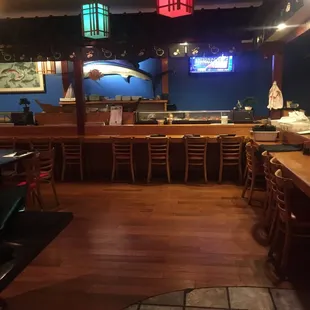 Sushi dining area