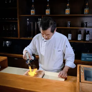 interior, sushi and sashimi