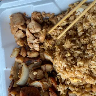 Teriyaki Chicken hibachi dinner