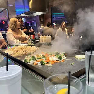 Food cooking , delicious!!! Our cook was fun