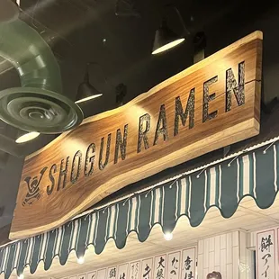 a sign for a restaurant