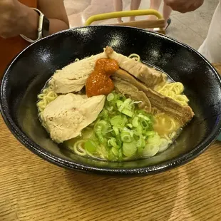 Neo ramen with extra noodles added