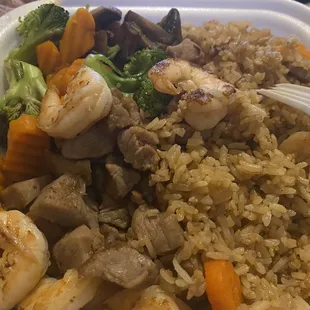 Steak &amp; Shrimp Fried Rice