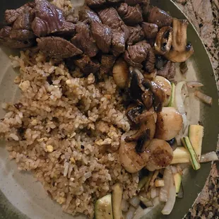 Fillet mignon and scallop