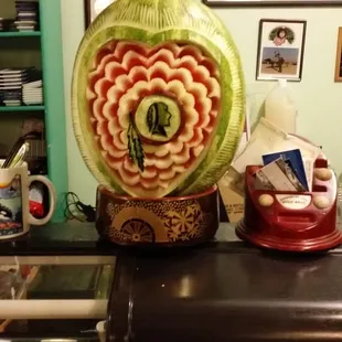 They made this for me on my birthday 3 weeks ago is a watermelon with my favorite team! !!!