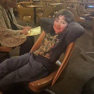 I guess I didn't get a picture of the food, but a great time for my grandson!