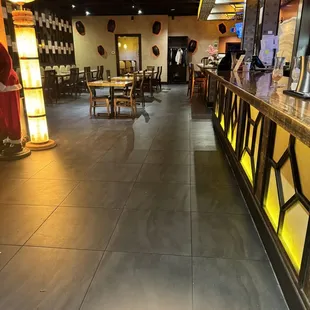 Dining area view from bar