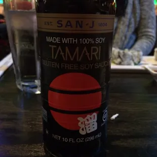 Gluten free soy sauce for me!