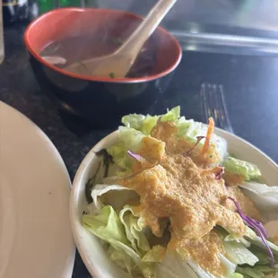 Soup and salad