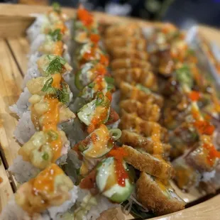 sushi and sashimi, food, sashimi, sushi