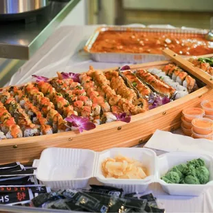 sushi and sashimi, interior