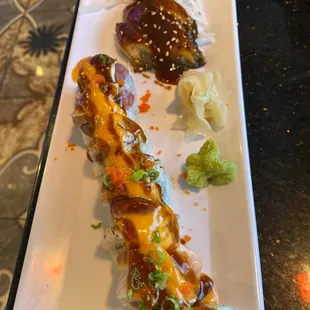 Rock n roll and two orders unagi sashimi