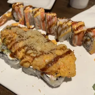 Volcano Roll &amp; Angel Hair Roll