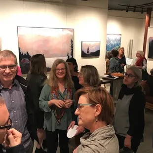Opening reception for Traveling Light: New Paintings by Carol Aust October '17