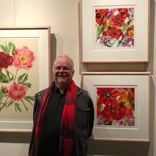 Bay Area photographer and author, Harold Davis, with his fabulous works.