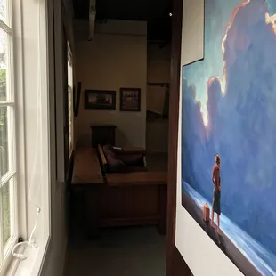 SHOH gallery has lovely natural lighting, giving the client an honest preview of how beautiful the artwork will look in their home.