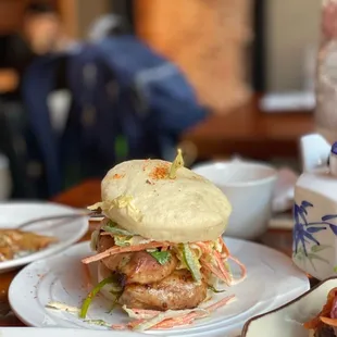 a plate of food on a table