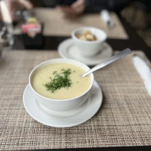 Homemade potato soup