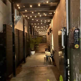 outside