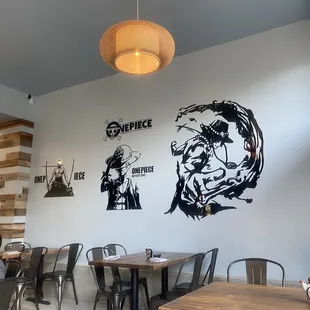 Haha one piece on the wall.